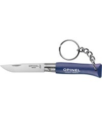 Opinel peilis Nr.4 buko rankena su raktų pakabuku - Tamsiai mėlyna