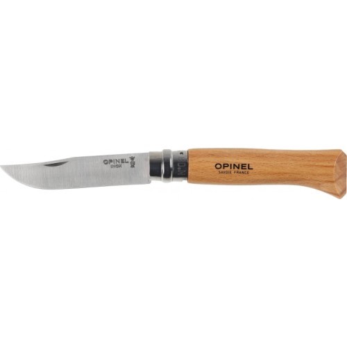 Peilis Opinel 8 Inox su buko rankena, lizdinėje pakuotėje