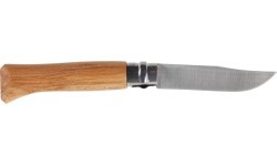 Opinel 8 inox beech knife in a blister pack