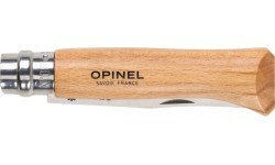 Opinel 8 inox beech knife in a blister pack
