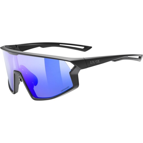 Akiniai Uvex skyryse V black matt / mirror blue