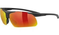 Akiniai Uvex slade black matt / mirror red