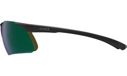 Akiniai Uvex slade black matt / mirror green