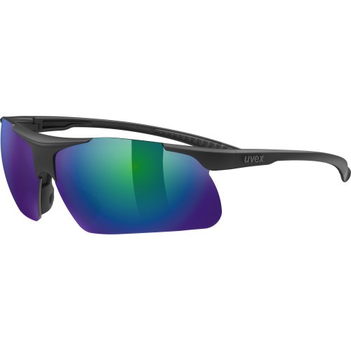 Uvex Sladen sunglasses, matt black / mirror green