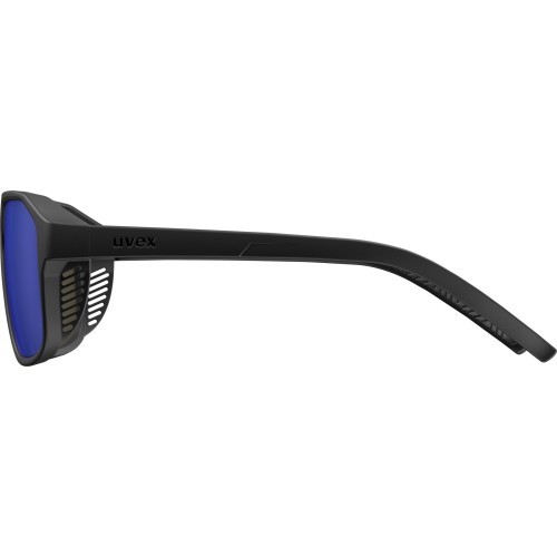 Uvex Cosmic L glasses, black matt / mirror blue