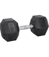 Hex Dumbbell inSPORTline Hexsteel 25 kg