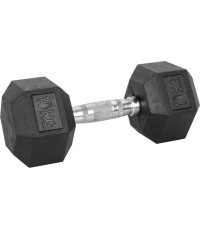 Šešiakampis hantelis inSPORTline Hexsteel 10 kg