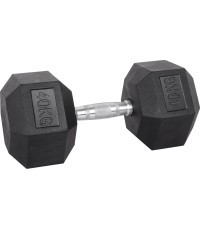 Šešiakampis hantelis inSPORTline Hexsteel 40 kg