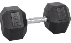 Šešiakampis hantelis inSPORTline Hexsteel 40 kg