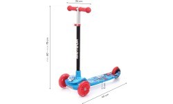 Tricycle scooter meteor funny - Blue