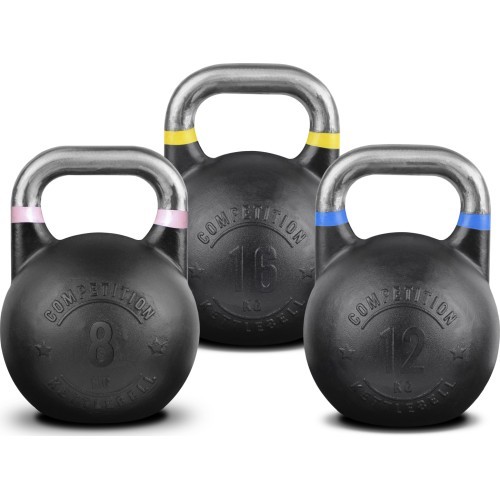 Steel Kettlebell Set Pivot Fitness Competition Combi 36 kg