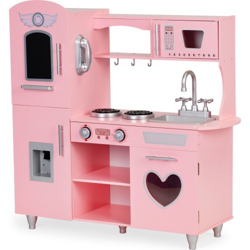 Large Wooden Kitchen For Kids Eco Toys, Sound Effects