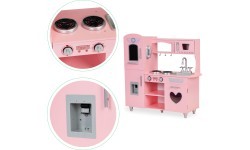 Большая деревянная детская кухня Eco Toys со звуковыми эффектами
