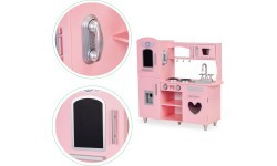 Large Wooden Kitchen For Kids Eco Toys, Sound Effects