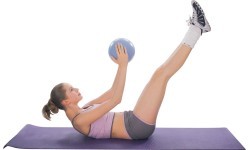 Gimnastikos kamuolys inSPORTline Aerobic Ball 25 cm - Juoda