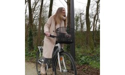 Dviračio krepšys ant vairo BONIN HAPO-G - E-Bike // su Quick-Release laikikliu, metalinis (juodas)