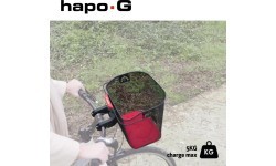 Dviračio krepšys ant vairo BONIN HAPO-G - E-Bike // su Quick-Release laikikliu, metalinis (juodas)
