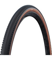 Покрышка Schwalbe G-One Comp K-Guard 28" x 1.50" (40-622) // E-25, камерная, нескладная, Green Compound, K-Guard, коричневая бок