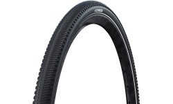 Padanga Schwalbe G-ONE Comp Plus 28" x 1.70" (45-622) // E-25, kamerinė, nelankstoma, Reflex, Green Compound