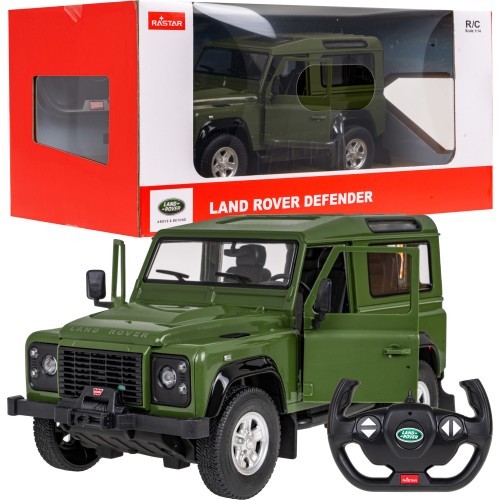 R/C car Land Rover Defender 1:14 RASTAR Green