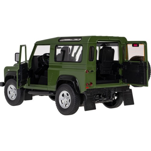 Nuotoliniu būdu valdomas automobilis Land Rover Defender 1:14 RASTAR žalias