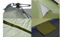 Быстроскладная палатка BUDVA на 3-4 человека 280x220x140 см PU3000mm