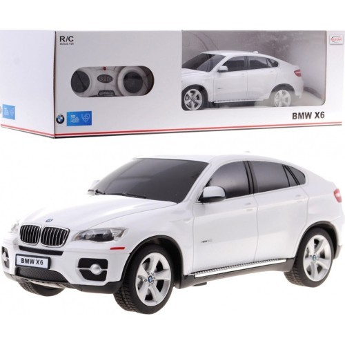 Nuotoliniu būdu valdomas automobilis BMW X6, baltas, 1:24 RASTAR