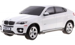 Nuotoliniu būdu valdomas automobilis BMW X6, baltas, 1:24 RASTAR