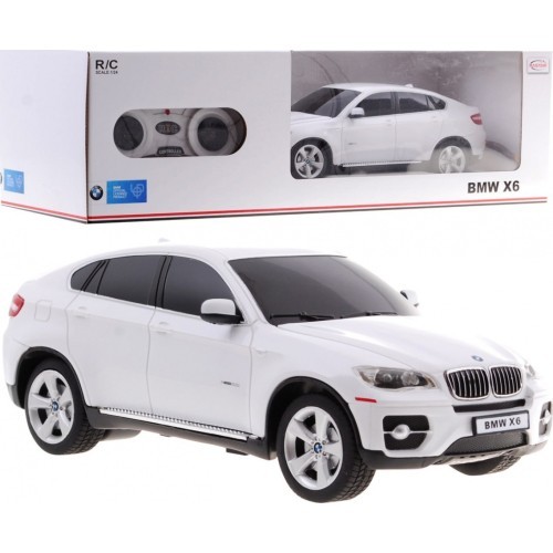 Nuotoliniu būdu valdomas automobilis BMW X6, baltas, 1:24 RASTAR