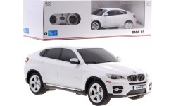 Nuotoliniu būdu valdomas automobilis BMW X6, baltas, 1:24 RASTAR