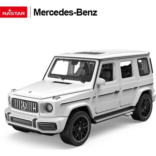 Металлическая машинка 1/32 Mercedes-Benz AMG G63 со звуком, белая RASTAR