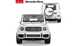 Metalinis automobiliukas 1/32 Mercedes-Benz AMG G63 su garsu, baltas RASTAR