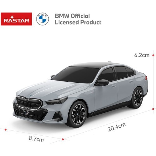 Nuotoliniu būdu valdomas automobilis 1:24 BMW i5 pilkas RASTAR