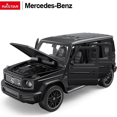 Metalinis automobilis 1/32 Mercedes-Benz AMG G63 su garsu, juodas, RASTAR