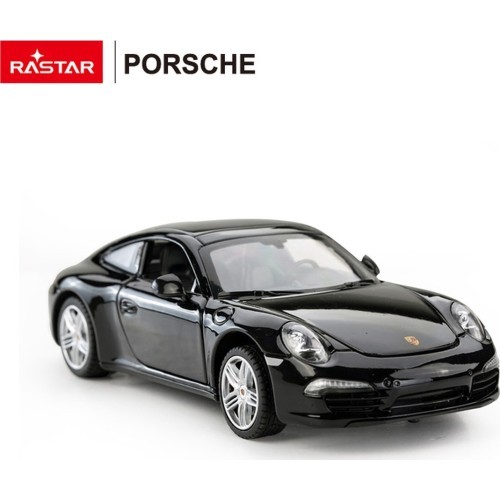 Металлическая машинка 1:24 Porsche 911, чёрная, RASTAR