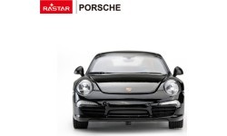 Металлическая машинка 1:24 Porsche 911, чёрная, RASTAR