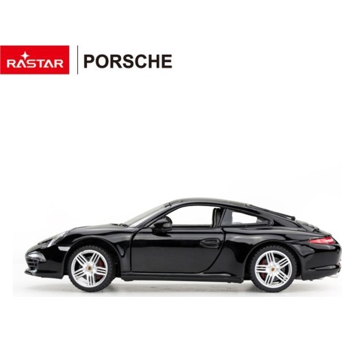 Металлическая машинка 1:24 Porsche 911, чёрная, RASTAR