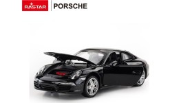 Metalinis automobilis 1:24 Porsche 911, juodas, RASTAR