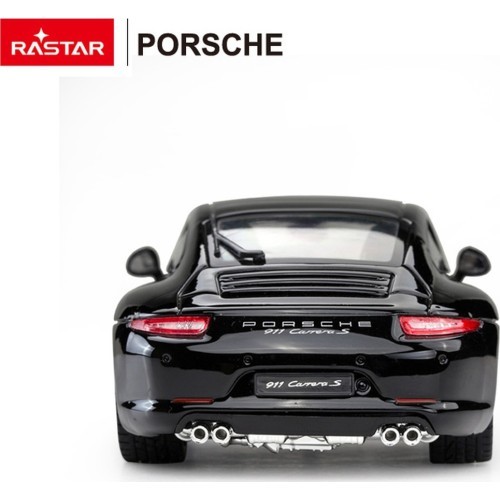 Metalinis automobilis 1:24 Porsche 911, juodas, RASTAR