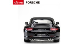 Металлическая машинка 1:24 Porsche 911, чёрная, RASTAR