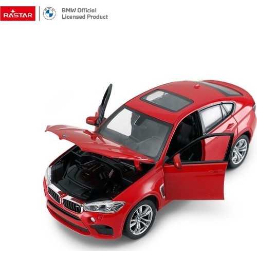 Kovové auto 1:24 BMW X6M Red RASTAR