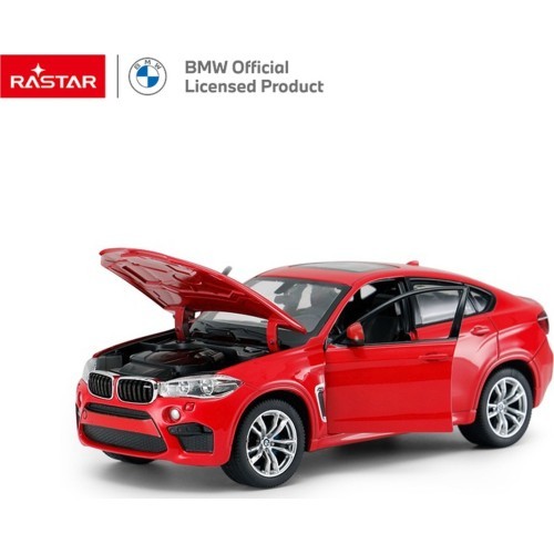 Kovové auto 1:24 BMW X6M Red RASTAR