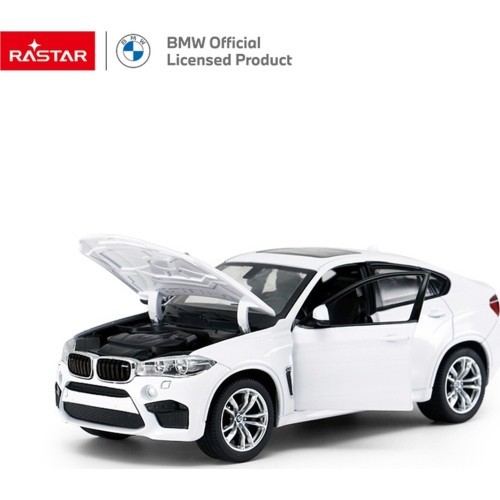 Metalinis automobilis 1:24 BMW X6M baltas RASTAR