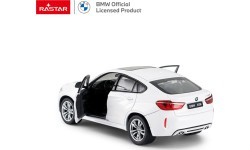Металлическая машина 1:24 BMW X6M белая RASTAR