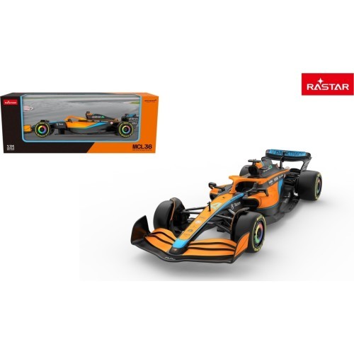 Металлическая машинка 1:24 McLaren F1 MCL36 Rastar, оранжевая