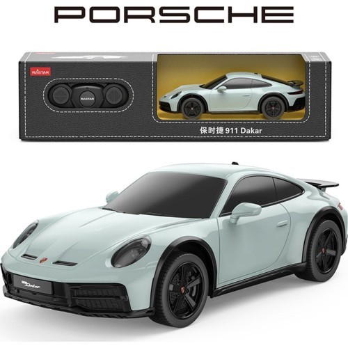 Nuotoliniu būdu valdomas automobilis 1:24 Porsche 911 Dakar Mint RASTAR