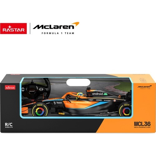 Nuotoliniu būdu valdomas 1:12 McLaren F1 MCL36 oranžinis RASTAR