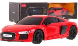 Nuotoliniu būdu valdomas žaislinis automobilis Audi R8 raudonas 1:24 RASTAR