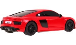 Nuotoliniu būdu valdomas žaislinis automobilis Audi R8 raudonas 1:24 RASTAR