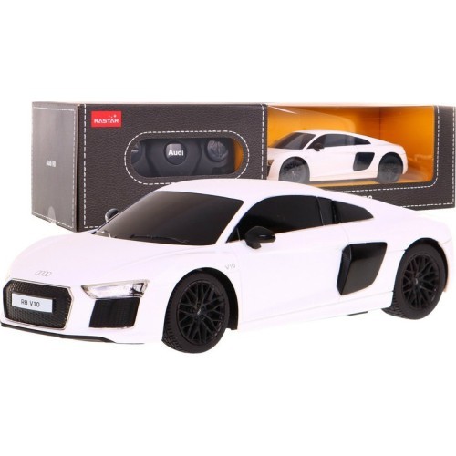 Nuotoliniu būdu valdomas automobilis Audi R8, baltas 1:24 RASTAR